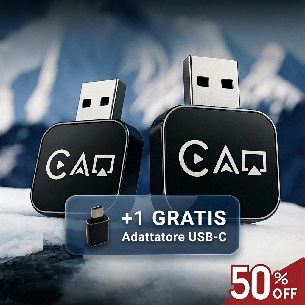 Adattatore CarPlay wireless 3 in 1